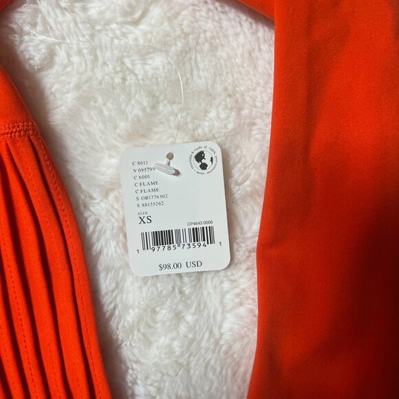 FP Movement Free People Flame Red Zip-Up Hoodie Jacket – Women's XS NWT - Picture 3 of 9